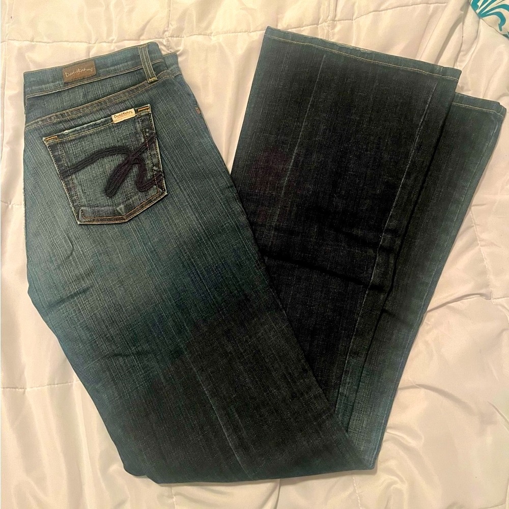 David Kahn flare jeans medium rinse